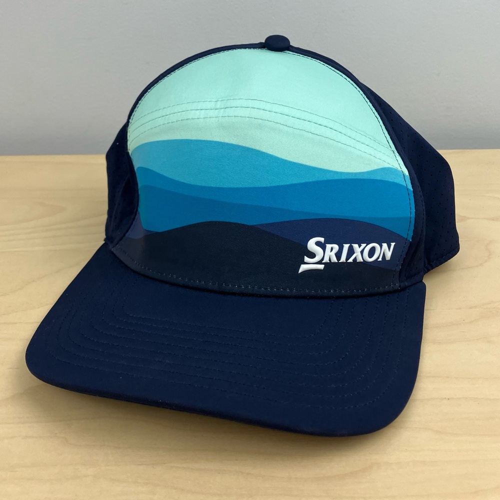 Srixon Snapback Golf Hat Huntington Beach Sunset Blue Perforated Cap